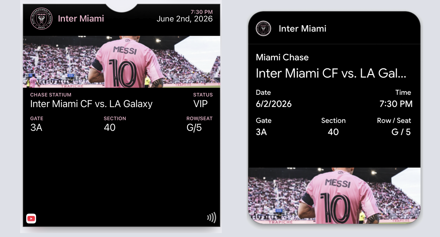 Apple Wallet vs Google Wallet event ticket comparison